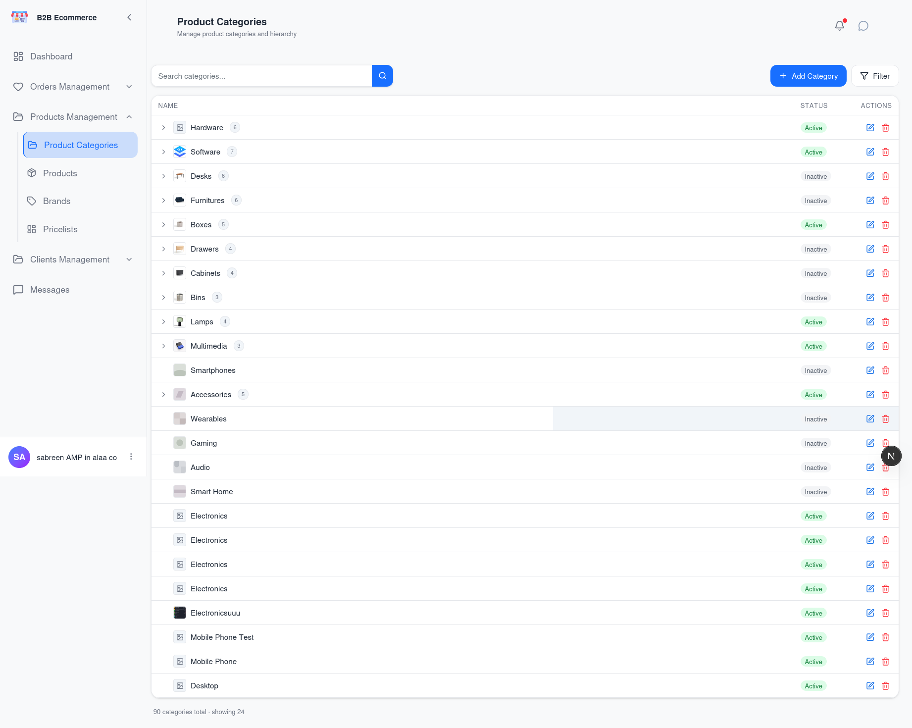 Product Categories